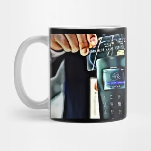 Businessman black creditcard Mug